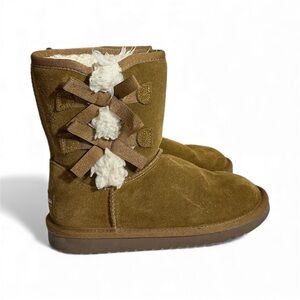 KOOLABURRA BY UGG VICTORIA SHORT BOOTS CHESTNUT GIRLS 1